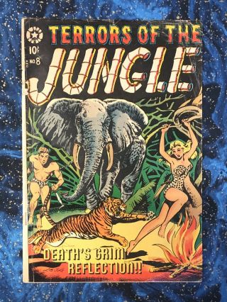 Terrors Of The Jungle 8 Comic Book Star Comics 1954 L.  B.  Cole Cover