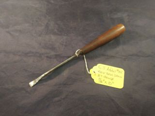 Sj Addis No 35 Back Bent Spoon Bit Gouge 7/16 " Wood Carving Chisel Antique Tool