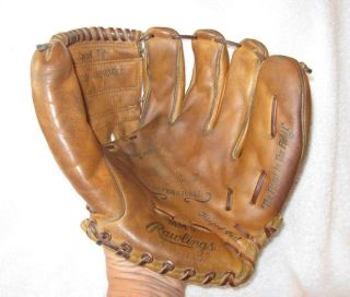 Vintage Usa Rawlings Mickey Mantle Mm5 Professional Baseball Glove - 1964