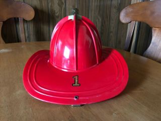 Vintage 1960’s Texaco Fire Chief Fireman ' s Toy Helmet 2