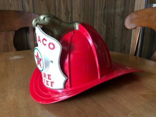 Vintage 1960’s Texaco Fire Chief Fireman ' s Toy Helmet 3