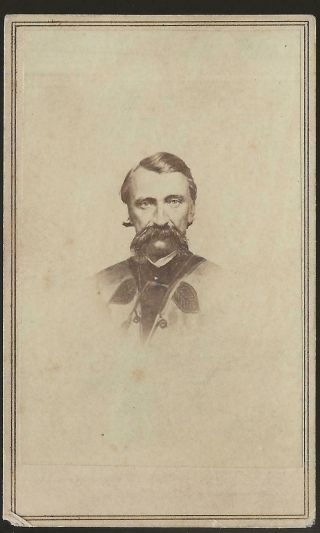 Civil War Cdv Union General Alexander Asboth From Hungary,  Rare