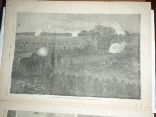 Antique 1864 Civil War Harper ' s Weekly Newspaper The Escaped From Libey Prison 3
