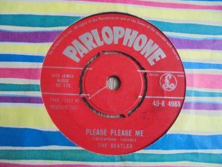 The Beatles - Please Please Me 1963 Uk 45 Parlophone Red Label 1st