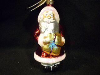 Christopher Radko 1994 Charity " A Gifted Santa " Christmas Ornament 5 1/2 "