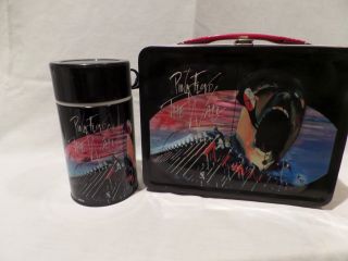 Rare - Vintage 2001 " Pink Floyd " - " The Wall " Metal Lunch Box With Matching Thermos