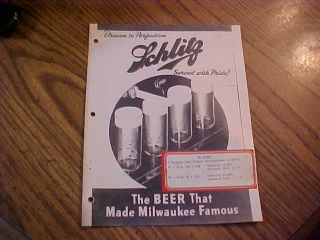 1937 Advertising Schlitz Beer Tap Knob Head Scraper For Foam See Pic 