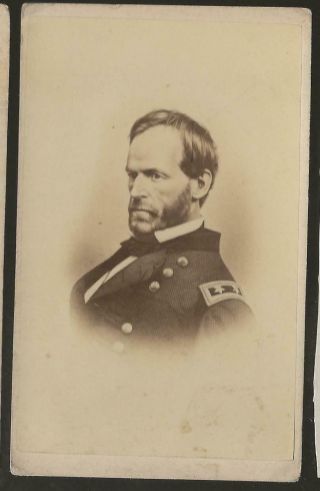 Civil War Era Cdv Union General William T Sherman