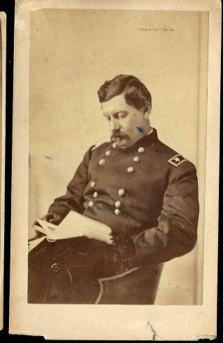 Civil War Era Cdv Of Union General George Mcclellan