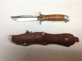 vintage Iisakki Jarvenpaa puukko scout knife made in finland 3