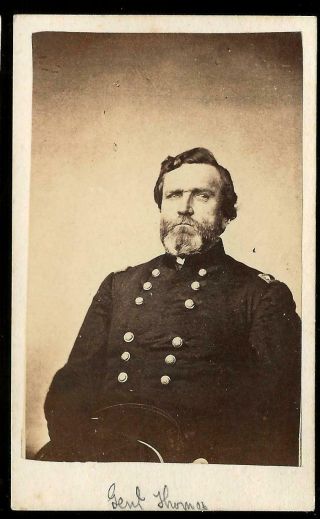 Civil War Cdv Union General George Thomas,  " The Rock Of Chickamauga "