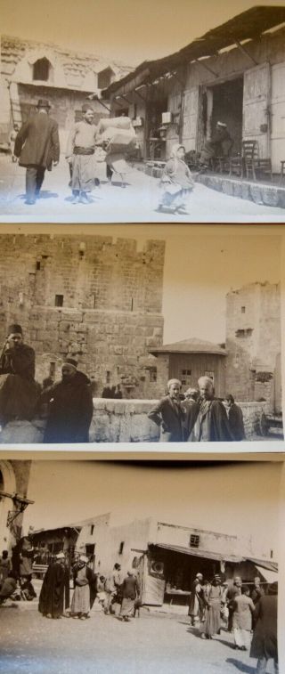 1912 Israel Antique Photos Street Scenes In Jaffa & Jerusalem 3 - Photos