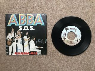 Abba ‎– S.  O.  S.  / Mamma Mia - 7 " Single - Italy