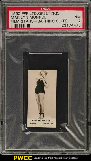 1960 Fpf Greetings Film Stars Marilyn Monroe Psa 7 Nrmt (pwcc)