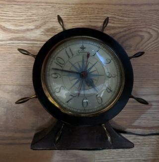 Vintage Electric Sessions Nautical Desk Clock Model 2w