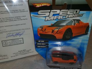 Elon Musk Signed Hot Wheels Autograph Tesla Jsa W 1/1 Only One That Exists$$