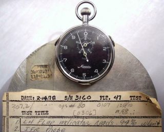 Vintage Minerva Timer Stop Watch w/Lockheed Test Pilots Knee Board 2