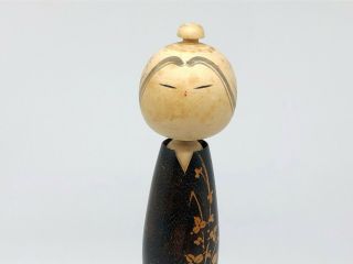 12.  5 (32 cm) Japanese vintage sosaku wooden kokeshi doll signed 