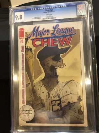 Chew 23 Major League Chew Cover” Cgc 9.  8 Movie Coming Out Wow