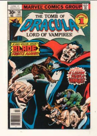 Tomb Of Dracula (1972 Series) 58 In Very Fine, .  Marvel Comics [ 40]