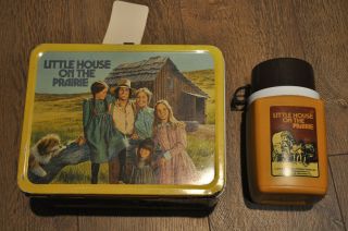 Little House On The Prairie Vintage Lunch Box With Thermos