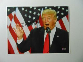 " 45th Us President " Donald Trump Hand Signed 10x8 Color Photo Todd Mueller