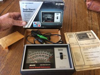 Vintage Craftsman Tools,  Tach/dwell/voltmeter Made In Usa W/box & Instructions