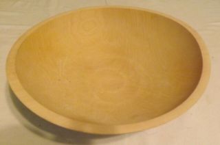 12 " Primitive Turned Wood Mixing Chopping Bowl