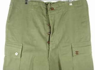 Vintage 1958 A.  M.  SEYNAEVE Military Cargo Pants 38 x 33.  5 Holland or Germany 3