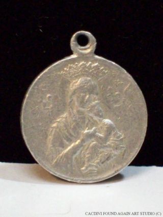 Holy Mary Christian Medal Vintage Our Lady Of Perpetual Help Jesus Saint Gerard