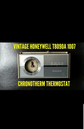 Vintage Honeywell Chronotherm Thermostat T8090a 1007 " Only "