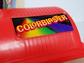 Vintage 90s Kenner COLORBLASTER Color Blaster Air Brush Drawing Stencil Toy Game 3
