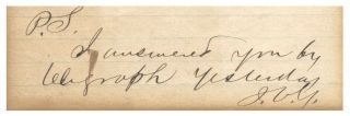 James A.  Garfield - Civil War - Dated Autograph Note Signed - General & President
