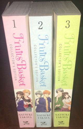 Fruits Basket Collectors Edition Manga Vol.  1 - 3 Graphic Novels Books In English