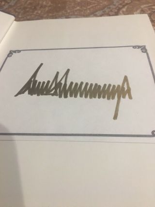 Donald Trump Autographed Book The America We Deserve 2