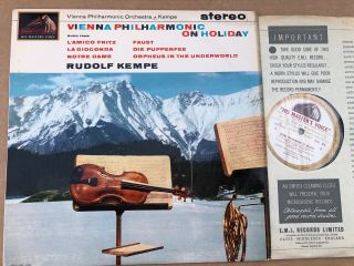 Asd 525 Vienna Philharmonic On Holiday / Rudolf Kempe Vpo W/g