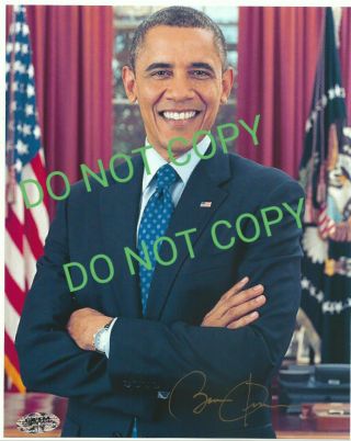 Authentic President Barack Obama Signed 8 " X 10 " Photograph With