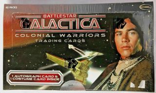 Battlestar Galactica - Colonial Warriors Trading Card Box - Autos