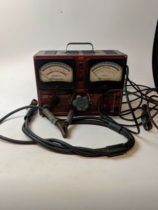 Vintage Sun Electric Corp.  Volt Ampere Tester Vat - 28,  D.  C.  Volts 6 - 12 Rat Rod