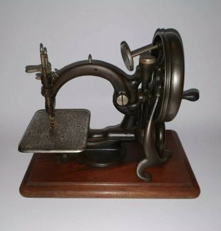 rare vintage/antique Willcox & Gibbs hand crank sewing machine nouveau 2