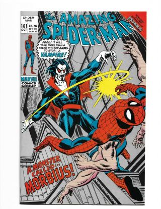 Spider - Man 101 2nd Print Silver Cover 1st App Morbius 1971/1992 Nm