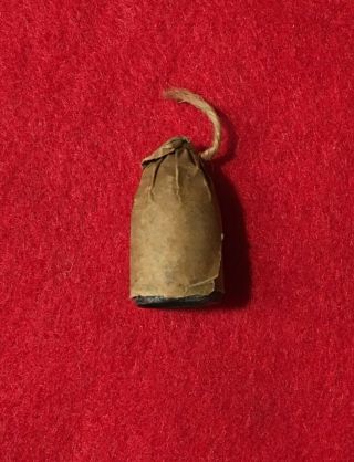 Confederate Style Non Dug Civil War Bullet Relic Cartridge Paper Wrap Present