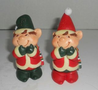 Hallmark Christmas Pixie Elves Salt & Pepper Shakers S&p Euc Elf