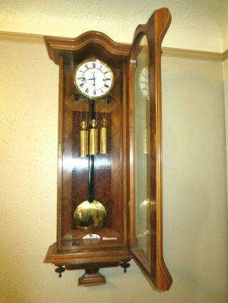 Antique 3 Weight Grand Sonnerie Vienna German Regulator Clock 2