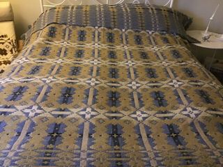 Vintage Welsh Wool Tapestry Blanket By John Jones Brynkir Mill Lovely