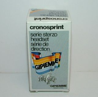 Vintage 80s Gipiemme Crono Sprint Black Headset Aluminium 25 X 1 " French