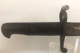 Civil War Model 1856 Enfield Saber Bayonet & Scabbard,  Serial Numbered 2