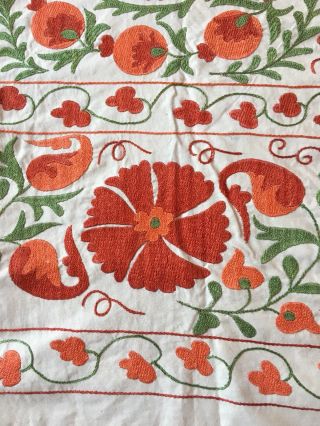 Hand Embroidered Vintage Large Wall Decor Tablecloth Suzani WAS $399.  00 3