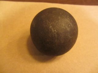 Vintage Antique Us Civil War Artillery Cannon 2.  25 " Canister Round Iron Ball