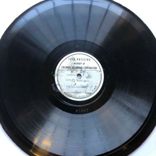 Billie Holiday & Her Orch - ‘without Your Love’ Rare Shellac Test Pressing 78